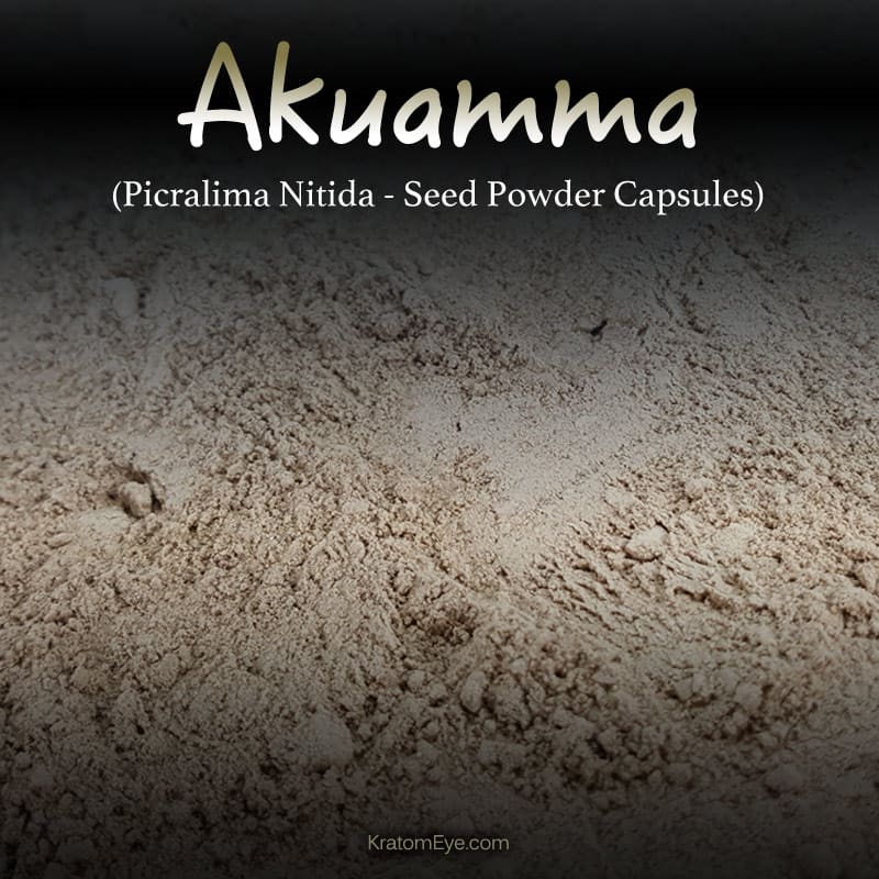 Akuamma (Picralima Nitida) Seed Powder Capsules Kratom Alternatives