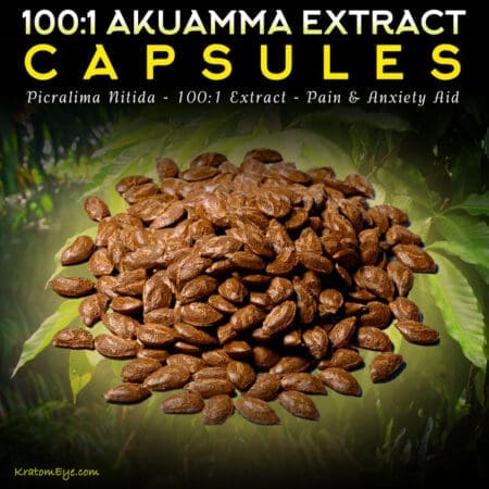 Akuamma Capsules -|Extract 100:1 | Picralima Nitida | Potentiating Herb | Pain Relief
