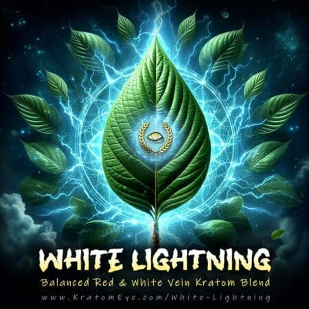 White Lightning Kratom Blend - Balanced Red & White Vein, Daytime, Motivate