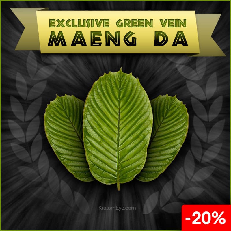 20% OFF Exclusive Green Vein Maeng Da Kratom Best Quality