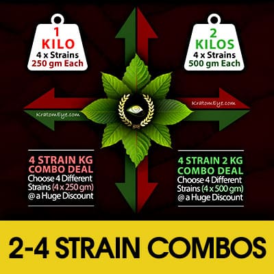 Multi-Kratom Strain Combination Deals (2 - 4 Strains)